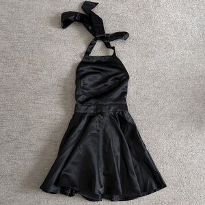 NWT Commense Elegant Open Black Halter Dress